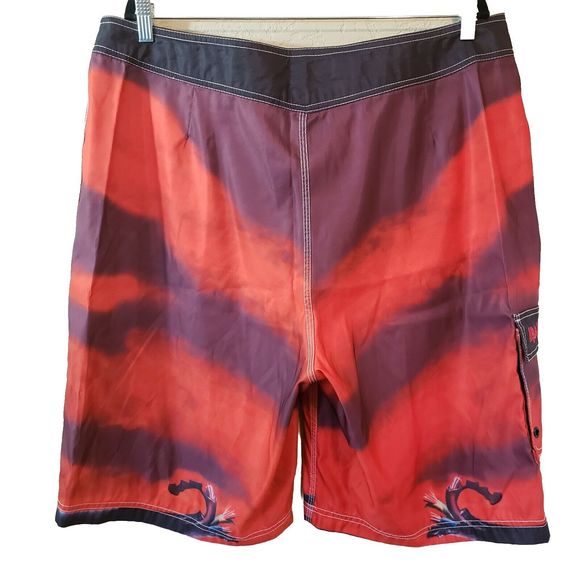 Iron Maiden Vintage Dragonfly Eddy Board Shorts Swim Trunks Sz 40 - Picture 3 of 8